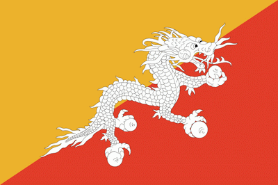 флаг Бутана