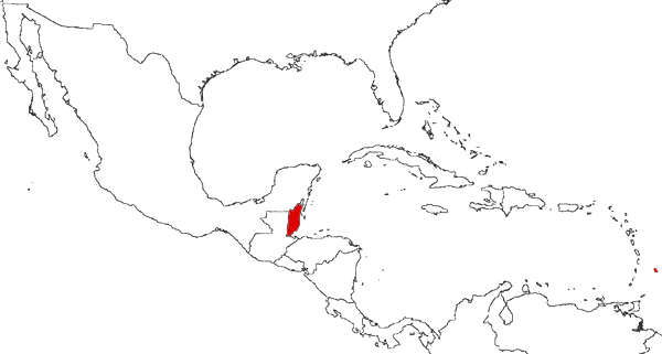 Белиз на карте