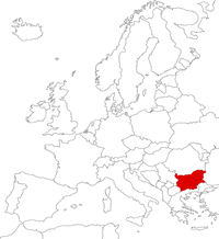 Болгария на карте