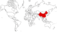 Китай на карте