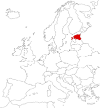 Эстония на карте