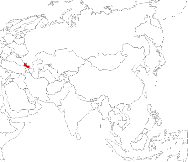 Грузия на карте