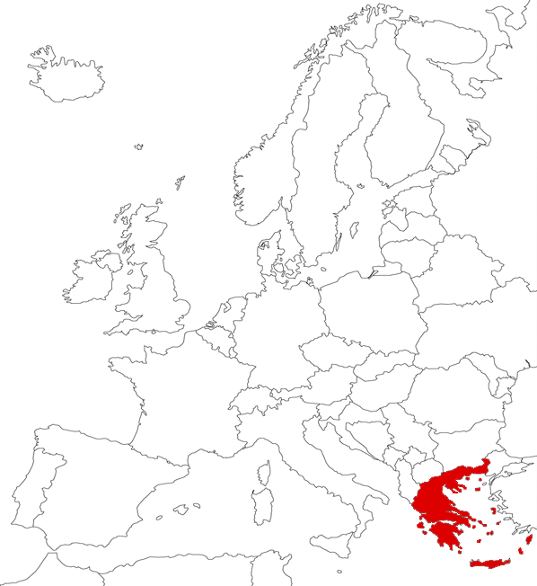 Греция на карте