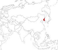 Северная Корея на карте