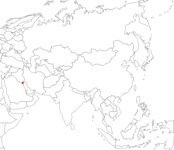 Кувейт на карте