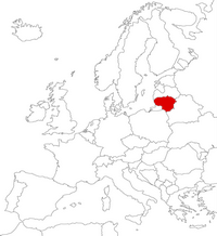 Литва на карте