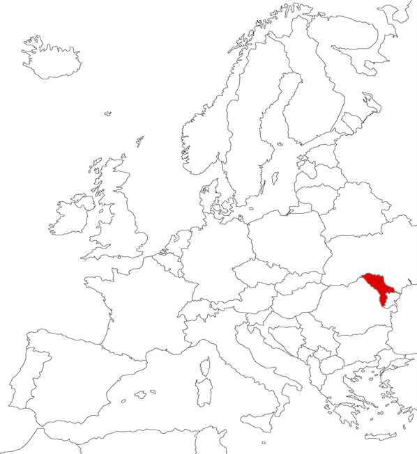 Молдавия на карте