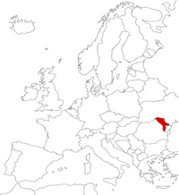 Молдавия на карте