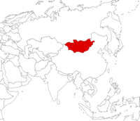 Монголия на карте