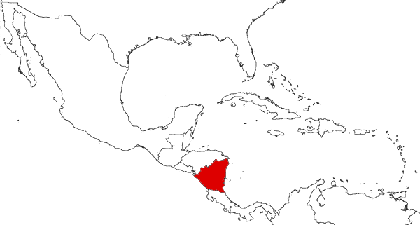 Никарагуа на карте
