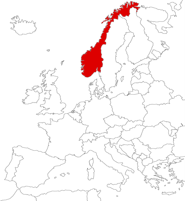 Норвегия Карта Фото