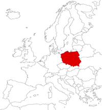 Польша на карте