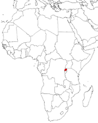 Руанда на карте