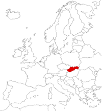 Словакия на карте