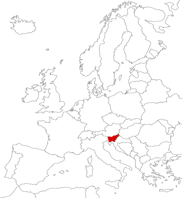 Словения на карте