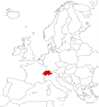 Швейцария на карте