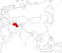 Туркмения на карте
