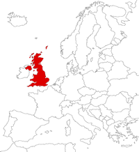 Великобритания на карте